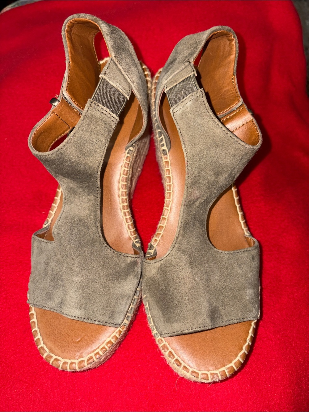 Franco Sarto Women's Suede Open-Toe Espadrille Sandals